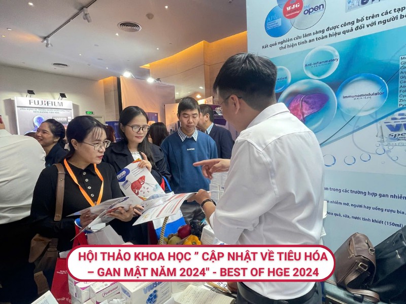 Trình dược viên tư vấn Viusid tại hội thảo Best of HGE 2024 - “Cập nhật về Tiêu hóa - Gan mật 2024”