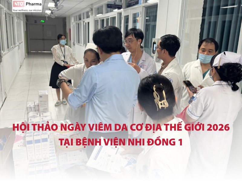 Hội thảo ngày viêm da cơ địa thế giới 2026 tại Bệnh viện Nhi Đồng 1